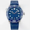 Relógios de grife masculinos relógios 42 mm OMG mar 300m assistir movimento automático de alta qualidade Sapphire impermeável Montre de Luxe 007 Relógios Orologio di Lusso