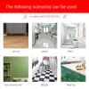 Adesivos de azulejos de piso à prova d'água, decoração de banheiro, resistente ao desgaste, renovação autoadesiva para decoração de casa, papéis de parede 240301