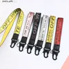 Personalized tide brand jacquard embroidery off paper belt key chain neck hanging rope car creative pendant thickenedO00A