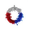 Decorative Flowers American Wreath Nationalistic Symbol For Celebration Patriotic Party Decors Drop