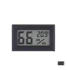 Instruments de température 2021 Thermomètre intérieur numérique LCD sans fil Hygromètre Mini température humidité mètre noir blanc goutte D6289772