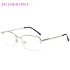 Sunglasses DOHOHDO Square Semi Rimless Frame Anti-blue Radiation Glasses Men Women Blue Light Blocking Eyewear Computer Goggles