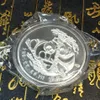 99 99% chinois Shanghai Mint Ag 999 5oz Arts 1988 année panda argent Coin233p