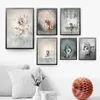 one piece Wall Art Fashion girl abstract painting Abstract rabbit hd Printed kids Wall Art Prints Poster rabbit boy and girl bedro228Q