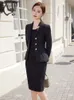 عالي الجودة النسيج ol Styles Suits للنساء أعمال العمل ارتداء السترة مع قمم والسيدات احترافية S5XL 240301