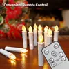 New Years Christmas LED Candles Flameless Remote for Home Dinner Party Christmas Tree Decoration Lamp LJ2012122270