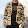 Men's Sweaters And Autumn Winter Fashion Polo Collar Casual Cardigan Coat Long Sleeve Slim Fit Jacquard Knitted Sweater Sy0013