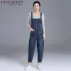 Capris Casual Womens Tosit Długie czarne dżinsowe kombinezon Slim Dungarees BIB BIBS Mode Spodni plus rozmiar 5xl 6xl AA2916 YQ