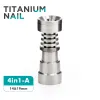 Outils à main Métal Banger Domeless Titanium Nail 10mm 14mm Mâle Femelle Joint 1 avec 6 Types Différents ZZ