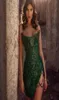 Зеленые коктейльные платья без бретелек с бисером и разрезом по бокам Короткие платья для выпускного вечера Иллюзионный корсетный топ Сексуальная мини-юбка Вечерняя одежда1135487