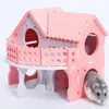 Nuovo Mini Piccolo Criceto Nido Coniglio Riccio Pet Log Cabin Animale Che Dorme Casa Forniture270Y