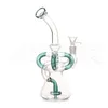 Szklane bongsowe hakahs Bong 9.4 -calowy Bong Bong Rig szklany szklany rurka olejna szkielet z miską 14 mm