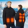 Vestes de chasse, gilet chauffant intelligent, pièce de chargement en coton, USB, quatre commandes, 17 zones, manteau chauffant pour hommes et femmes