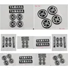 Adesivos de motocicleta preto sier 3d emblema decalque 7cm mais diapasão 3cm para todos os modelos yamaha motocicletas custom1660969 entrega direta otfty