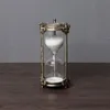 Avrupa kum saati zamanlayıcı 15 30 dakika saat kum metal cam dekoratif kum kum saati zamanlayıcı masa dekorasyonu için zamanlayıcı a06-31291u