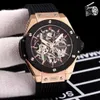 U1 최고 AAA 럭셔리 디자이너 시계 자동 움직임 셀프 윈드 빅맨 스포츠 시계 스위스 시계 Geneve 디자이너 중공 Qut 방수 Sapphire Wristwatches