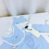 Baby Rompers Designer Kids Infant Bodysuit ملابس حديثي الولادة مصممي الأطفال مصممين رومبير أطفال فاخرة بويت بويت فتاة kalekids-6 CXD2403111