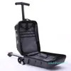 Suitcases 21 Inch Carry On Luggage Trolley Kids Sit Scooter Travel Suitcase Lazy Case