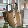 Sommer Beach Bags Modedesigner Handtaschen Damenhandtasche Alphabet gewebte Umhängetasche Einkaufstasche Leinenbeutel großer Kapazität Tasche