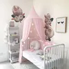 Princesa bebé mosquitera cama niños dosel cubierta de cama cortina ropa de cama tienda de campaña 217F