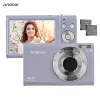 Sacs Andoer 2,7k Camera numérique Mini Camconordre vidéo 48MP AF 2,88 "IPS Screen 16x Zoom AntiShetake Face Detact For Kids Teens Cadeaux