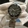 Luxury Men Watch Pasek ze stali nierdzewnej Luminous Black Dial Hydroconquest Automatyczna nurka męska zegarek - L3 642 4 56 6 Automatyczne WRIS218N