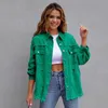 Mode in jassen voor vrouwen spijkerbroek Vrouwen Vintage Jean Coats Casual Long Sleeve Top Oversize kleding Streetwear 240301