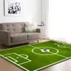 3D Soccer Football Field Rug Carpets Children Play Bed Room Decoration Mat Anti-slip Flannel Bedside Area Rug Parlor Living Room Y272S