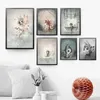 one piece Wall Art Fashion girl abstract painting Abstract rabbit hd Printed kids Wall Art Prints Poster rabbit boy and girl bedro318R