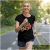 Damespolo's S Boeken lezen Wees vriendelijk Blijf raar T-shirt Grappige dame Kleding Tops voor vrouwen Drop Delivery Kleding Kleding Tees Otfqv