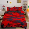 Hemtextil Cool Boy Girl Kid vuxen Duver Cover Set Camouflage Bedding sets King Queen Twin Comporter Covers med Pillowcase 22012475