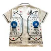 Mens Shirts Hawaii beach Shirts Men Shirts Short-sleeved shirt Hand-drawn pattern Casual Shirts Fashion summer men Clothing