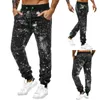 Pantalons pour hommes Pantalons pour hommes Harem Hip Hop Tendance Mode Respirant Coloré Imprimer Sports Cravate Pieds À Lacets Bas Avec Poches