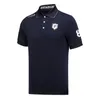 Primavera/verão nova camisa masculina de golfe ao ar livre velocidade esportes respirável gola lapela manga curta camiseta lazer bordado polo topo