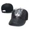 24ss Gorras de bola Diseñador Gorra de béisbol Sombreros para hombres Mujer Casquette Femme Vintage Lujo Jumbo Fraise Serpiente Tigre Abeja Sol Ajustable