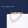 Desginer Chopard Jewelry V Gold Chopin Ice Block Diamond Ring Cnc Xiao Family Half Diamond Single Diamond Block Bague en or rose Bague de queue Bague de couple