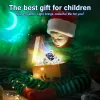 Kids Star DIY Projector Night Light With Remote Control 360 Justerbar design Astronaut Nebula Galaxy Lighting for Children