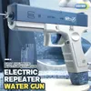 Gun Toys Water Gun Kids لعبة مياه كهربائية مدفعية للبركة الشاطئية شاطئية قابلة للشحن الكامل للسيارات مسدس لعبة البندقية الصيف في الهواء الطلق GAME HIMIS L240311