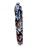 Intrigante impressão outono de outono feminino de manga longa e calça casual feminina com estampa floral elegante perfeita para várias ocasiões AST180884