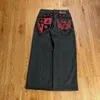 Men's Jeans Mens Y2k Fashion Casual Big Pocket Baggy Mom Women Washed Trousers Hip Hop Style Streetwear Denim Wide Leg Pants Man