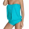 Kvinnors badkläder Kvinnor Solid Color Backless Strapless Beach One Piece Swimsuit For Swimming Pool