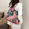 Bolsas de tela para nordeste Big Bolsa de flores ombro de ombro rural Trendência personalizada Bola de grande capacidade