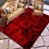 Tapis d'impression 3D tapis de fleur de Rose multicolore Rose rouge tapis de mariage antidérapant salon tapis grande chambre de filles tapis maison T20011270x