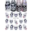 Halloween Nail Art Stickers Sexy Skull Bone Fall Water Transfer Decals Nails Foil Manicure Decoratio Tips Holiday Party Makeup5224390