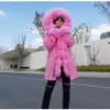 Autumn Hot Winter Selling Thick And Warm Fox Collar, Overcoming Women's Mid Length Fur Coat Jacket 4840