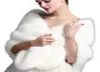 Kış Düğün Ceket Gelin Sahte Kürk Sıcak Şalları Omuzlar Omuz Overwear Gri Beyaz Kırmızı Kadın Ceket Balosundaki Pelerin Scarf7990605