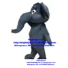 Mascot Costumes Grey Elephant Elephish Mascot Costume Adult Cartoon Character Outfit Suit Etiquette Courtesy Film Theme Zx227