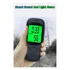 Electromagnetic Radiation Tester Multifunction Digital LCD Detector Temperature For Home Outdoor Black