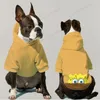 Abbigliamento per cani Felpa con cappuccio con cappuccio Tuta per cani Pullover Vestiti per animali alla moda Inverno Minimalista Pug Abbigliamento Gatti Abbigliamento 2024