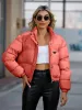 Chaqueta Mujer Parka de diseño para mujer Chaqueta Puffa Chaqueta ajustada de manga larga para mujer Chaqueta de plumas Gabardina Parka corta Chaqueta de invierno